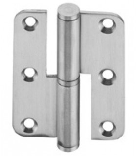 Paumelle 75 x 60 en inox angles arrondis