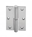 Paumelle 90 x 65 en inox angles vifs 40 kg