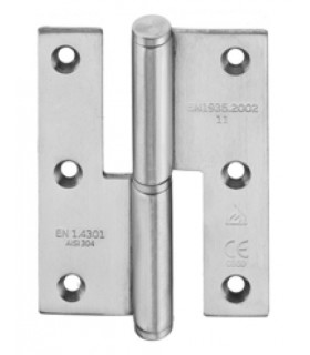 Charnière 90/70 en inox inifugé