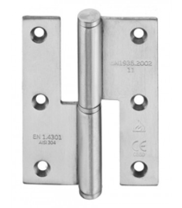 Charnière 90/70 en inox inifugé