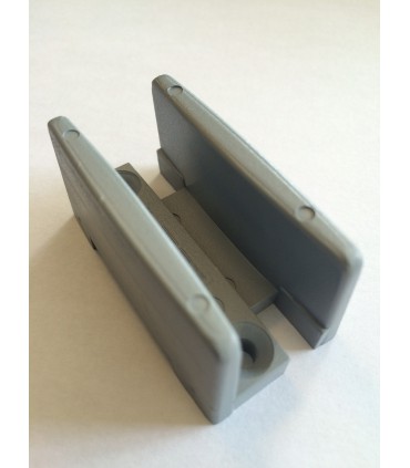 Guide sol réglable en nylon pour porte verre d'épaisseur 8 à 16 mm
