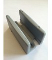 Guide sol réglable en nylon pour porte verre d'épaisseur 8 à 16 mm Guide sol réglable en nylon pour porte verre d'épaisseur 8 à 16 mm