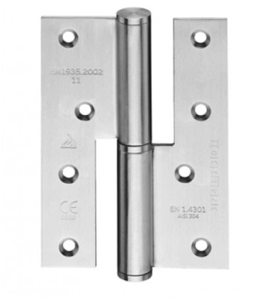 Charnière 120/86 en inox ignifugé angles vifs