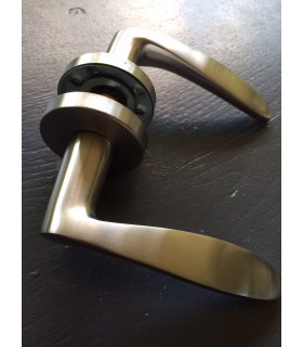 Paire de poignée béquille double en inox série 2042