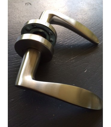 Paire de poignée béquille double en inox série 2042