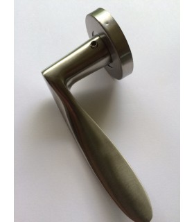 Paire de poignée béquille double en inox série 2042