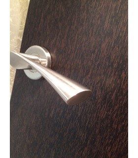 Paire de poignée béquille double en inox série 2041