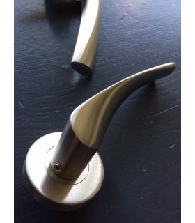 Paire de poignée béquille double en inox série 2041