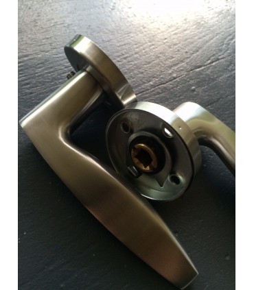 Paire de poignée béquille double en inox série 2041