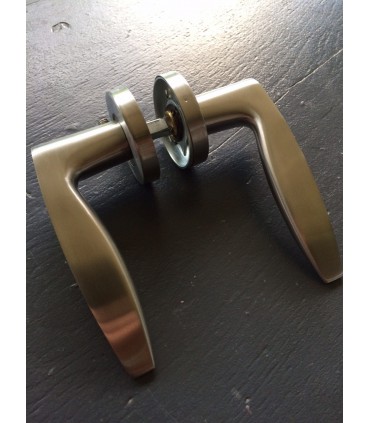 Paire de poignée béquille double en inox série 2041