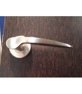 Paire de poignée béquille double en inox série 2041