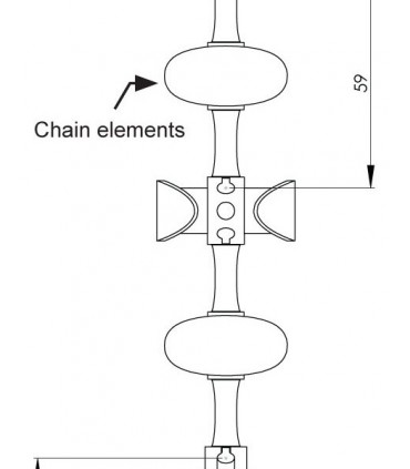 Guide-câble de bureau série Chain