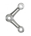 Spider inox deux branches Astra 2 entraxe 150 mm