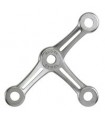 Spider inox trois branches Astra 3 entraxe 150 mm