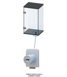 Serrure de vitrine à coller pour porte de vitrine en verre Serrure de vitrine à coller pour porte de vitrine en verre