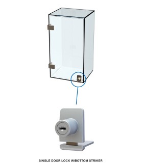 Gâche à coller pour porte de vitrine en verre Gâche à coller pour porte de vitrine en verre