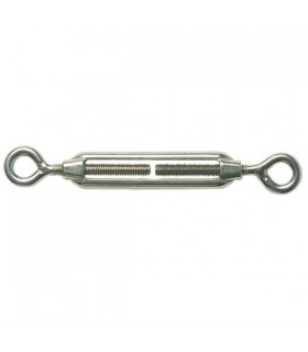 Tendeur oeil double en inox aisi 316 sur tige M5 - M6 ou M8