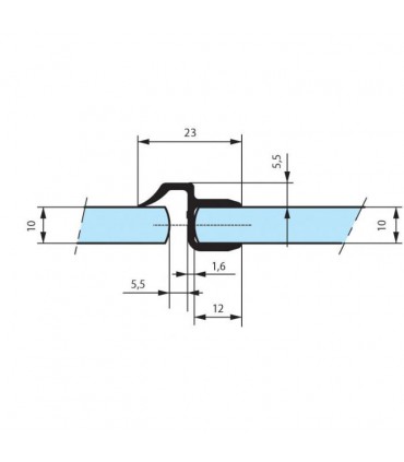 Joint d'étanchéité pour verre    