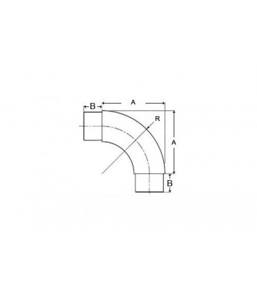 Raccord 90° pour tube Ø 42.4 x 2 mm