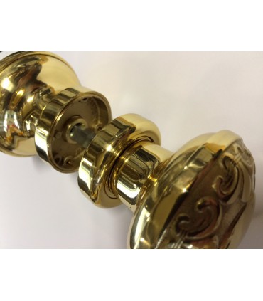 Poignée bouton de porte en laiton massif série Firenze