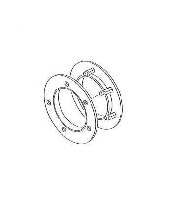 Oculus hublot en inox pour porte d'intérieure 