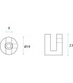 Support inox rond Support inox rond