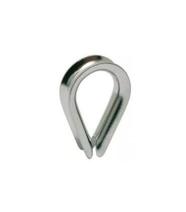 Cosse cœur en inox 316 pour câble diamètre 3, 4, 5 ou 6 mm