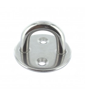 Pontet inox sur platine ronde Pontet inox sur platine ronde