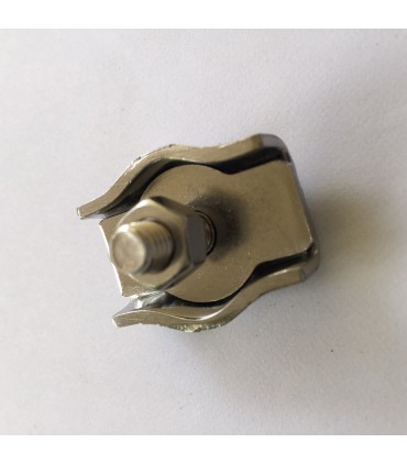 Serre-câble plat en inox 316 diamètre 4 à 6 mm