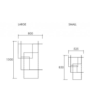 Table basse petit modèle Metropolitan par Motusmentis