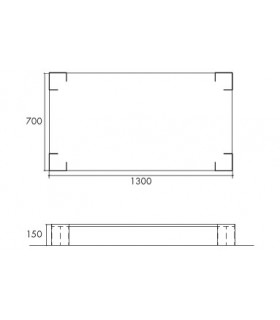 Table basse rectangulaire Vanity par Motusmentis