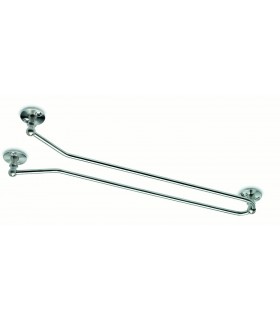 Râtelier a verre simple sur plots inox brossé Râtelier a verre simple sur plots inox brossé