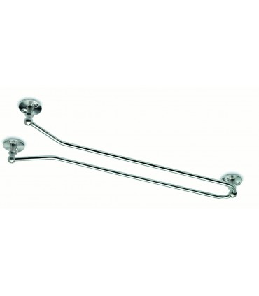 Râtelier a verre simple sur plots inox brossé