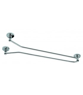 Râtelier a verre simple sur plots chromé protectan Râtelier a verre simple sur plots chromé protectan