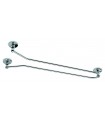 Râtelier a verre simple sur plots chromé protectan Râtelier a verre simple sur plots chromé protectan