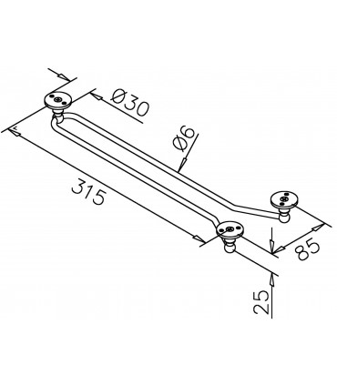Râtelier a verre simple sur plots technique