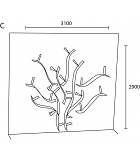 Etagére Wallboarding à mémoires de formes par Motusmentis