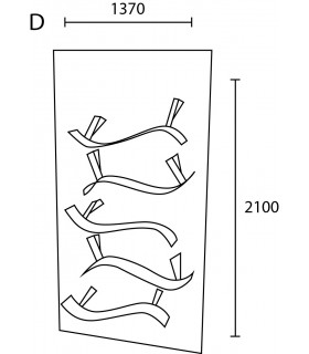 Etagére Wallboarding à mémoires de formes par Motusmentis