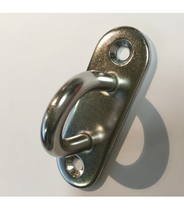 Pontet inox A2 sur platine oblongue