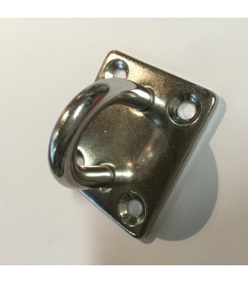 Pontet inox A2 sur platine rectangulaire Pontet inox A2 sur platine rectangulaire