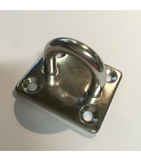 Pontet inox A2 sur platine rectangulaire Pontet inox A2 sur platine rectangulaire