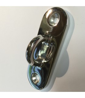 Pontet inox A4 sur platine oblongue Pontet inox A4 sur platine oblongue