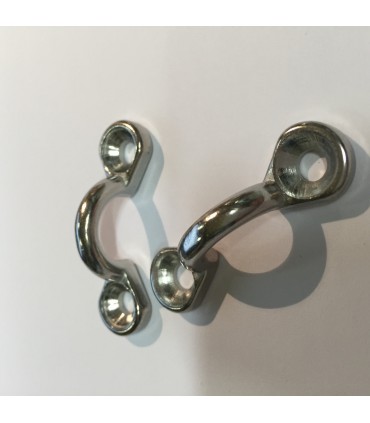 Pontet décoratif en inox forgé 316 poli brillant