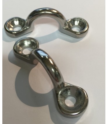 Pontet décoratif en inox forgé 316 poli brillant