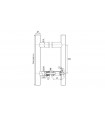 Paire de Poignée baton maréchal inox Ø 25 et 32 mm Paire de Poignée baton maréchal inox Ø 25 et 32 mm