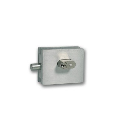 Serrure à cylindre pour porte en verre