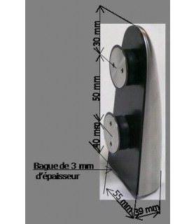 Penture haute ou basse montage vertical pour porte sécurit en verre Penture haute ou basse montage vertical pour porte sécurit en verre