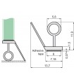 Joint d'étanchéité racleur avec rejet ADH01 à coller  Joint d'étanchéité racleur avec rejet ADH01 à coller