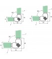 Joint d'étanchéité magnétique 90° à coller   Joint d'étanchéité magnétique 90° à coller