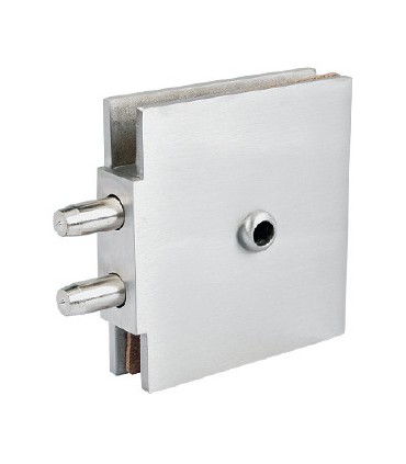 Serrure extra plate pour porte en verre